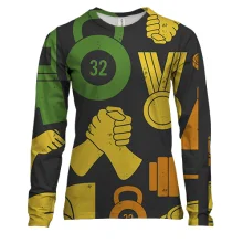 Женский 3D лонгслив Sport pattern