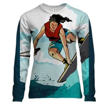 Женский 3D лонгслив Wakesurfing