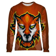Женский 3D лонгслив Red Wolf Art