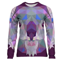 Женский 3D лонгслив Koala low poly Art