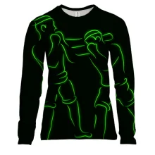 Жіночий 3D лонгслів Boxers Green line