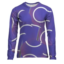 Жіночий 3D лонгслів Tennis ball Blue