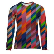 Женский 3D лонгслив Multicolored pattern