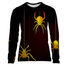Женский 3D лонгслив Yellow Spiders