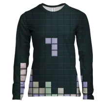 Женский 3D лонгслив Tetris game