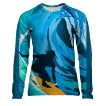 Жіночий 3D лонгслів Surfer Art