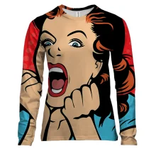 Женский 3D лонгслив Screaming Pop Art
