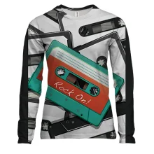 Женский 3D лонгслив Rock On! Boombox!