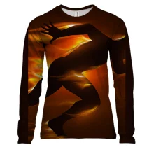 Женский 3D лонгслив Running Man