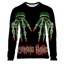 Женский 3D лонгслив Zombie Hand
