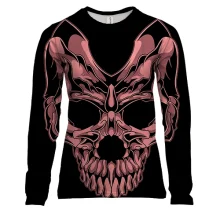Жіночий 3D лонгслів Skull Mask