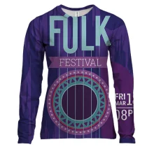 Женский 3D лонгслив Folk
