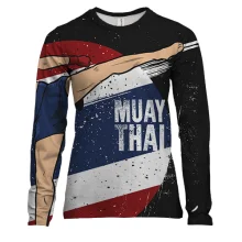 Женский 3D лонгслив с борцом Muay Thai (2)