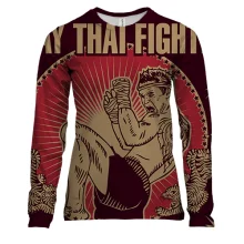 Женский 3D лонгслив Muay Thai fighter