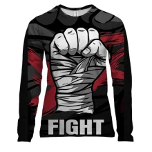 Женский 3D лонгслив FIGHT