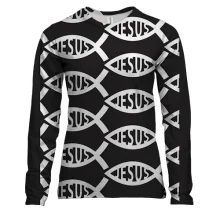 Женский 3D лонгслив Jesus