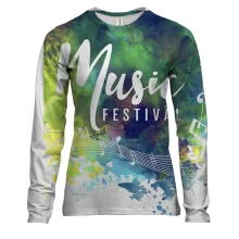 Жіночий 3D лонгслів Music Festival (2)