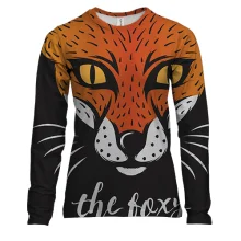 Женский 3D лонгслив The foxy