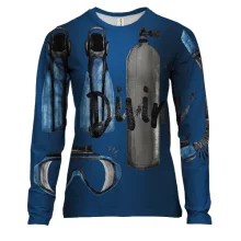 Женский 3D лонгслив Diving