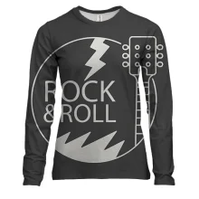 Женский 3D лонгслив Rock & Roll