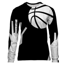 Женский 3D лонгслив Basketball hand