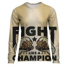 Жіночий 3D лонгслів Fight like a champion