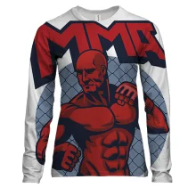 Жіночий 3D лонгслів MMA Red body