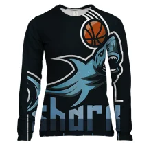 Женский 3D лонгслив shark basketball