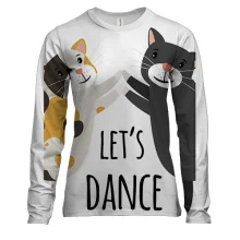 Женский 3D лонгслив Lets dance