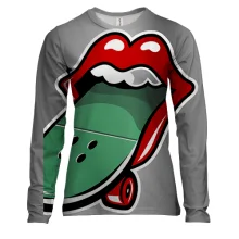 Жіночий 3D лонгслів Rolling Stones Skate