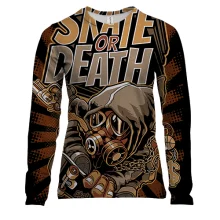 Женский 3D лонгслив Skate or Death