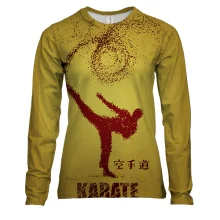 Женский 3D лонгслив Karate man