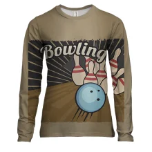 Женский 3D лонгслив Bowling