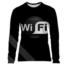 Женский 3D лонгслив Wi-Fi с чёрным шаром