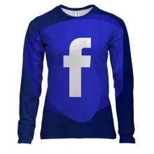 Женский 3D лонгслив с Facebook