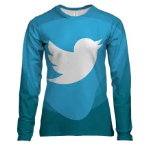 Женский 3D лонгслив с Twitter