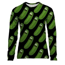Женский 3D лонгслив Pickle Rick (Рик и Морти)