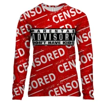 Женский 3D лонгслив Censored