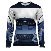 Женский 3D лонгслив со спорткаром Hyundai