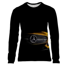 Женский 3D лонгслив Mercedes-Benz Car