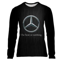 Женский 3D лонгслив Mercedes-Benz - The best or nothing