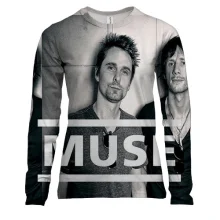 Жіночий 3D лонгслів Muse з учасниками гурту