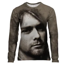 Женский 3D лонгслив Курт Кобейн (Nirvana)