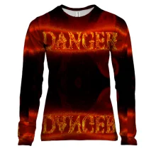 Женский 3D лонгслив Danger