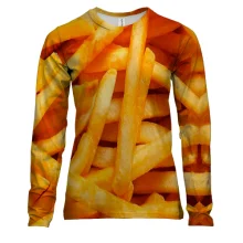 Женский 3D лонгслив с картошкой фри