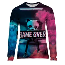 Женский 3D лонгслив Game over Panda