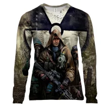 Жіночий 3D лонгслів S.T.A.L.K.E.R