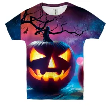 Детская 3D футболка Halloween pumpkins 2