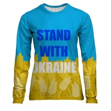Женский 3D лонгслив Stand With Ukraine (2)