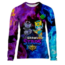 Женский 3D лонгслив с BrawlStars персонажами